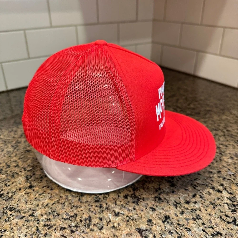Parker McCollum Yupoong The Classics Trucker Hat Snapback Red White